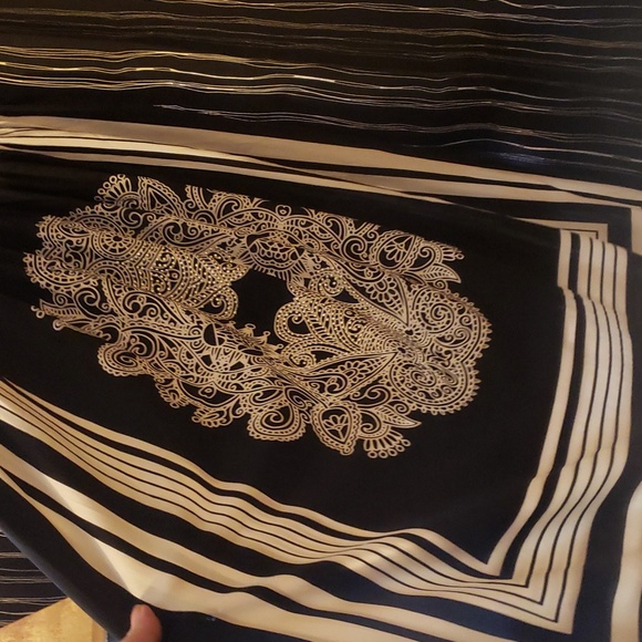 Gorgeous Black Egite Strapless Summer Dress Beaded Tie Around Neck Embellished - Picture 10 of 14